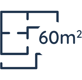 Bis 60 qm